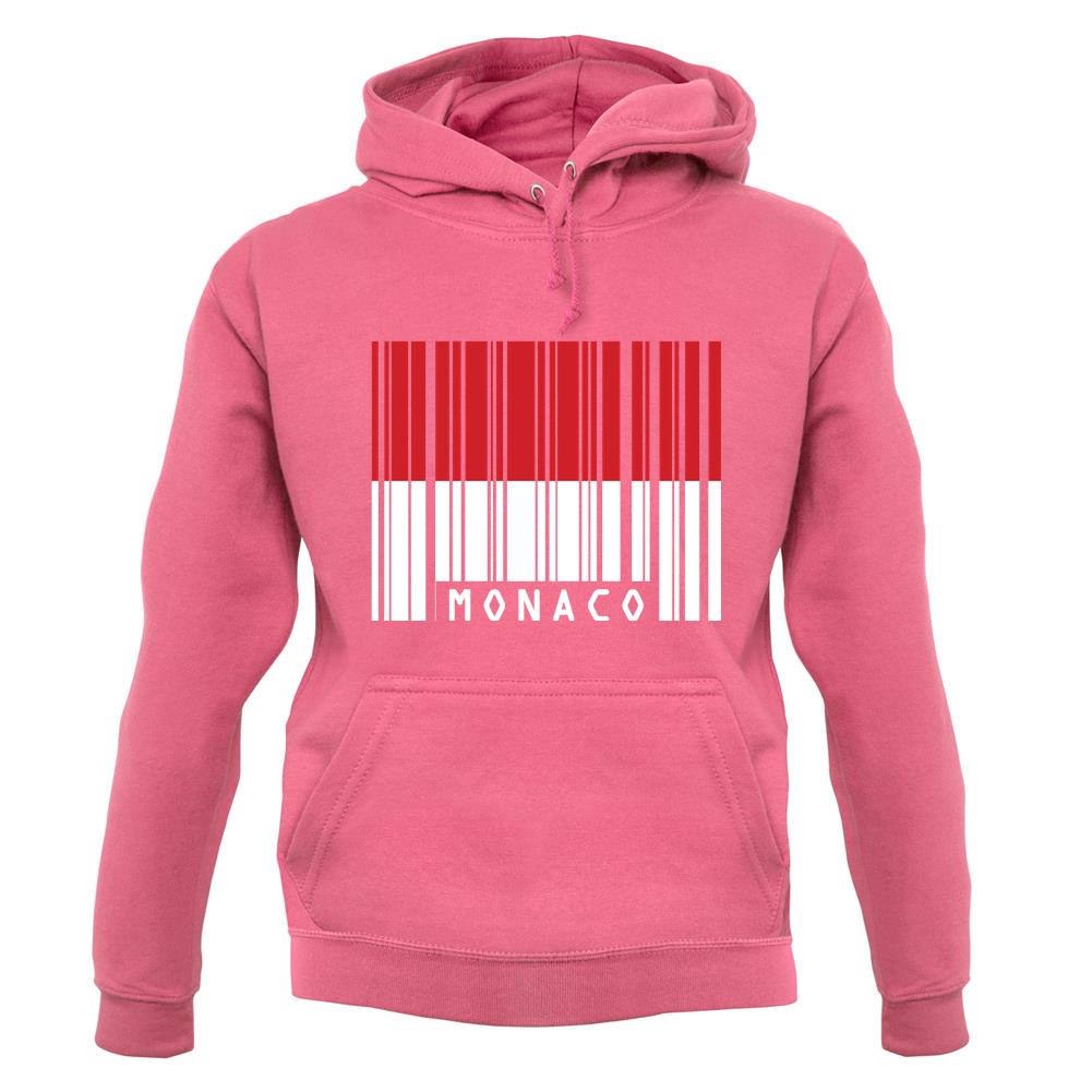 Monaco Barcode Style Flag unisex hoodie Monaco Barcode Style Flag unisex hoodie