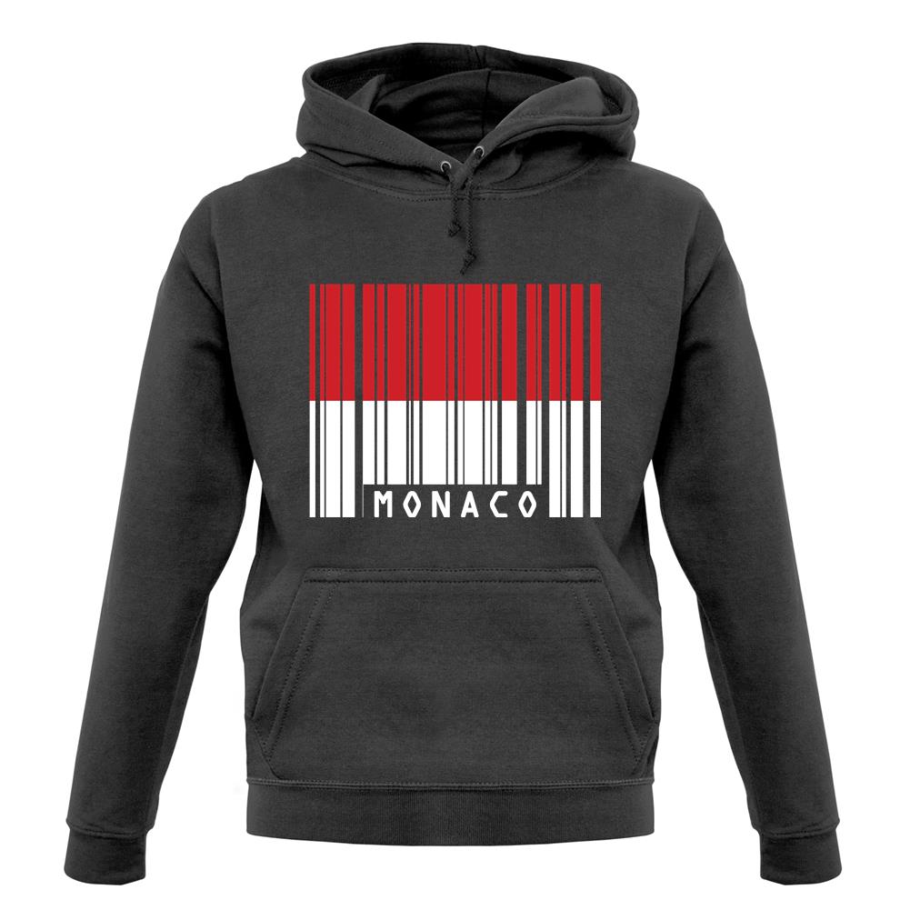 Monaco Barcode Style Flag unisex hoodie Monaco Barcode Style Flag unisex hoodie