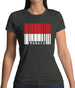 Monaco Barcode Style Flag Womens T-Shirt Monaco Barcode Style Flag Womens T-Shirt