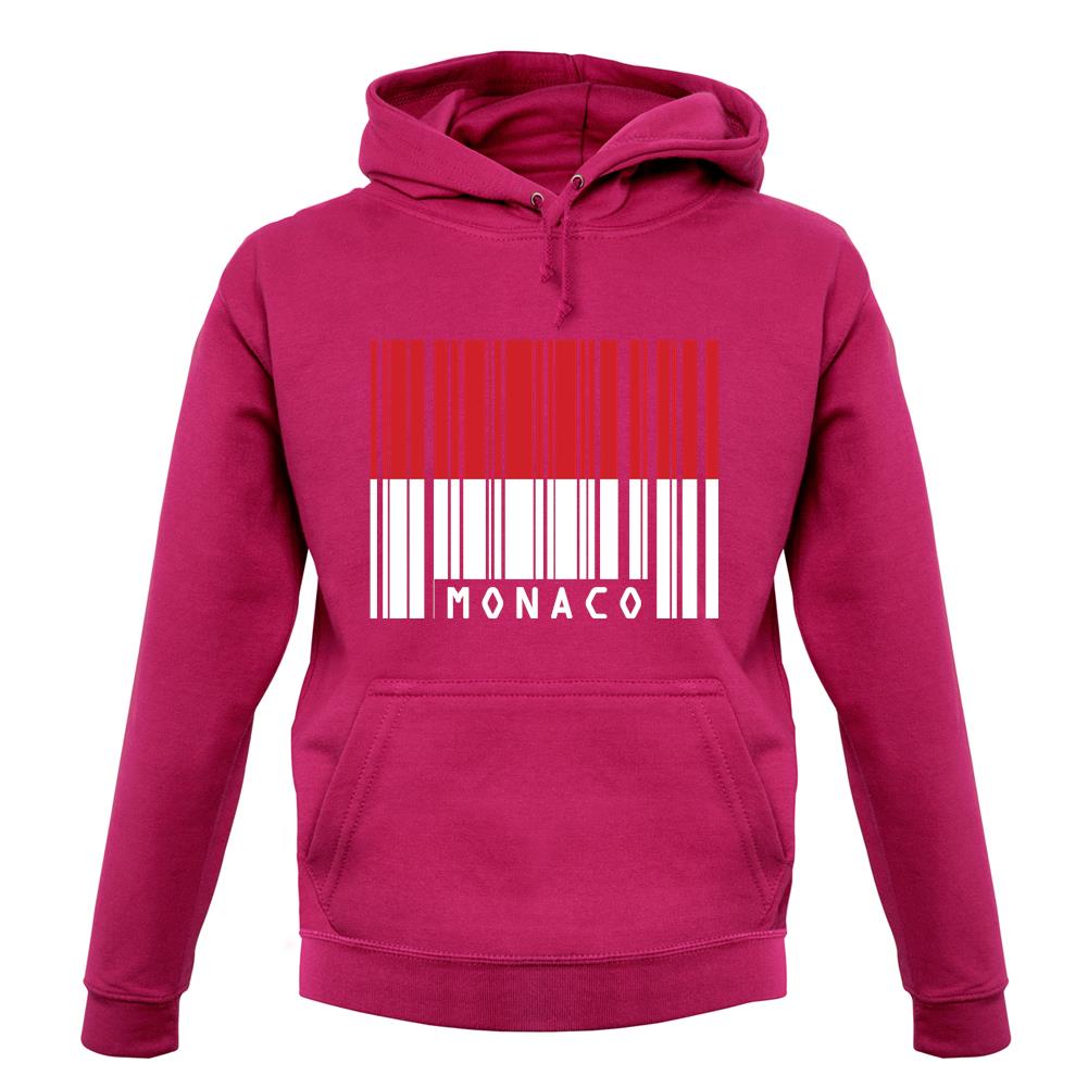 Monaco Barcode Style Flag unisex hoodie Monaco Barcode Style Flag unisex hoodie