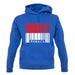 Monaco Barcode Style Flag unisex hoodie Monaco Barcode Style Flag unisex hoodie