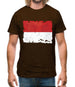 Monaco Grunge Style Flag Mens T-Shirt Monaco Grunge Style Flag Mens T-Shirt