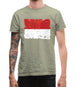 Monaco Grunge Style Flag Mens T-Shirt Monaco Grunge Style Flag Mens T-Shirt