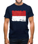Monaco Grunge Style Flag Mens T-Shirt Monaco Grunge Style Flag Mens T-Shirt