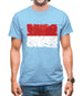 Monaco Grunge Style Flag Mens T-Shirt Monaco Grunge Style Flag Mens T-Shirt