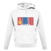 Mongolia Barcode Style Flag unisex hoodie Mongolia Barcode Style Flag unisex hoodie