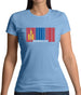 Mongolia Barcode Style Flag Womens T-Shirt Mongolia Barcode Style Flag Womens T-Shirt