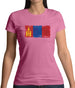Mongolia Grunge Style Flag Womens T-Shirt Mongolia Grunge Style Flag Womens T-Shirt