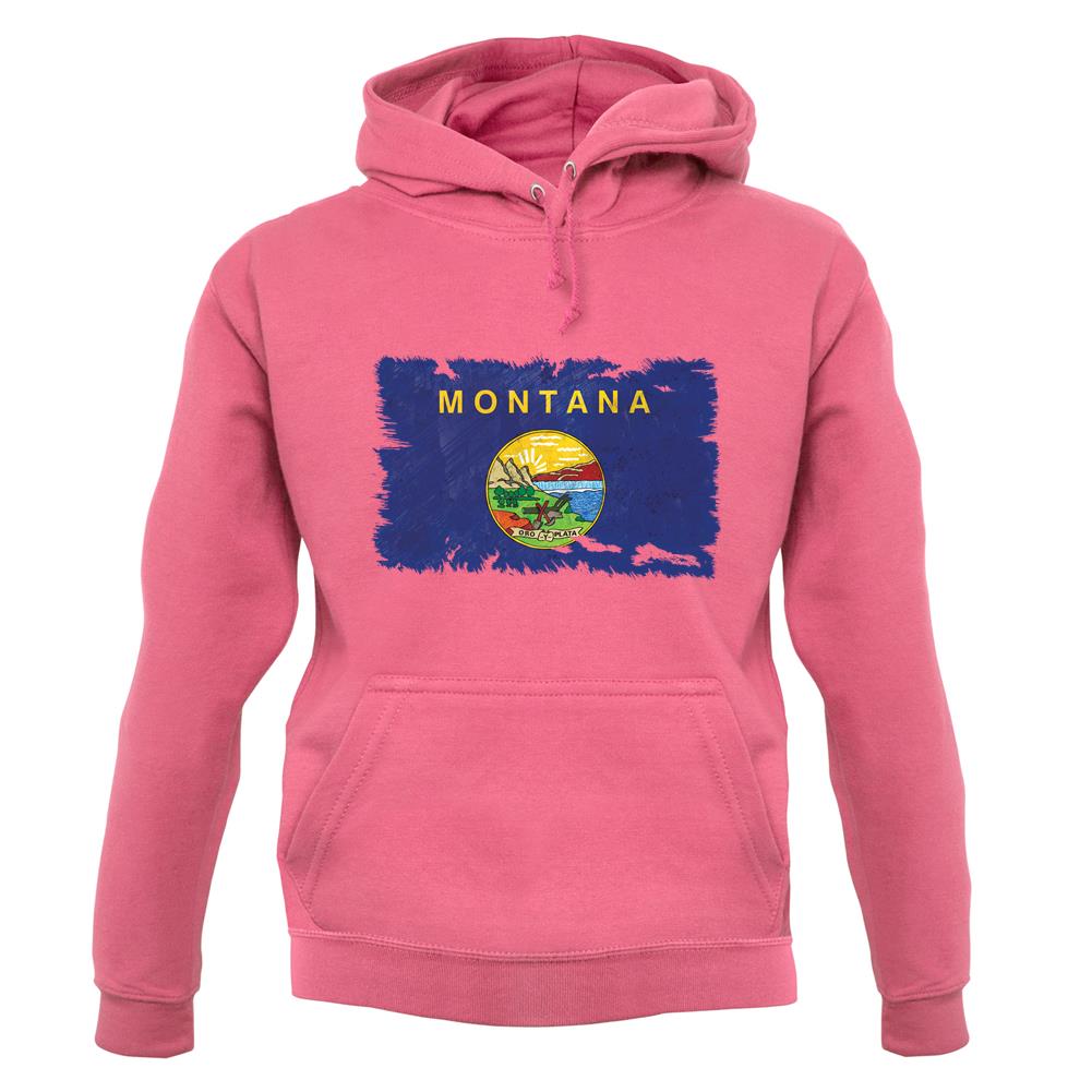Montana Grunge Style Flag unisex hoodie Montana Grunge Style Flag unisex hoodie