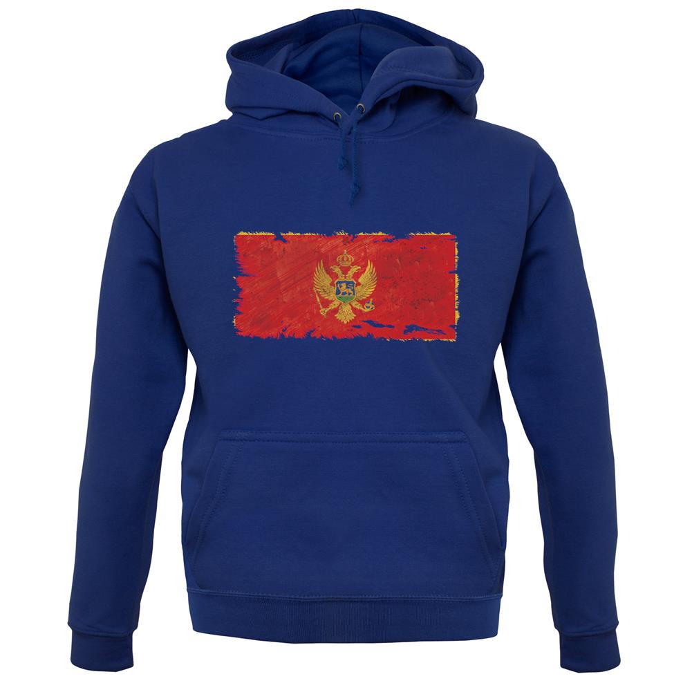 Montenegro Grunge Style Flag unisex hoodie Montenegro Grunge Style Flag unisex hoodie