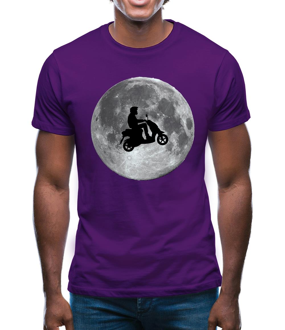 Moped Moon Mens T-Shirt Moped Moon Mens T-Shirt