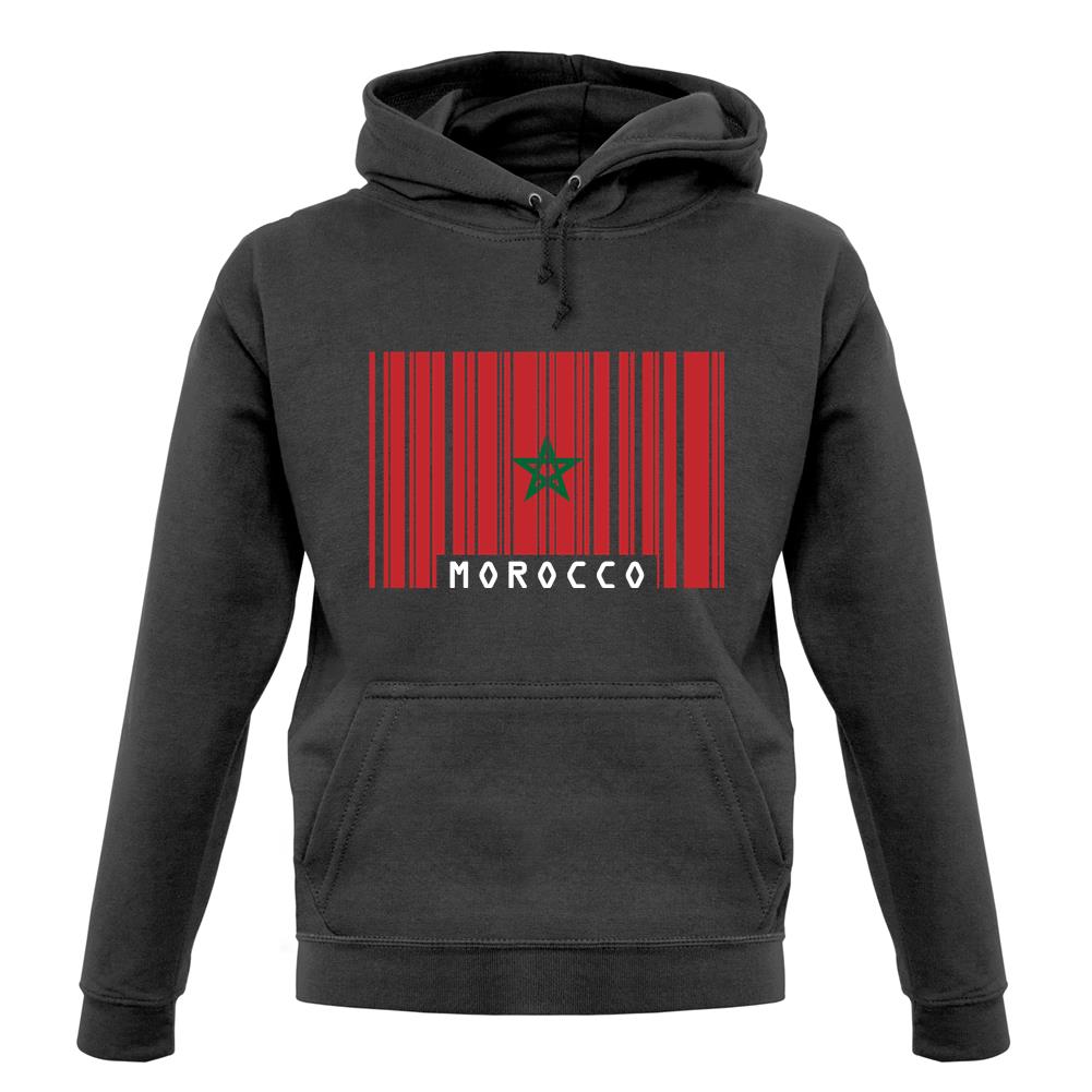 Morocco Barcode Style Flag unisex hoodie Morocco Barcode Style Flag unisex hoodie