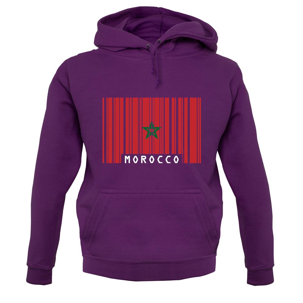 Morocco Barcode Style Flag unisex hoodie Morocco Barcode Style Flag unisex hoodie