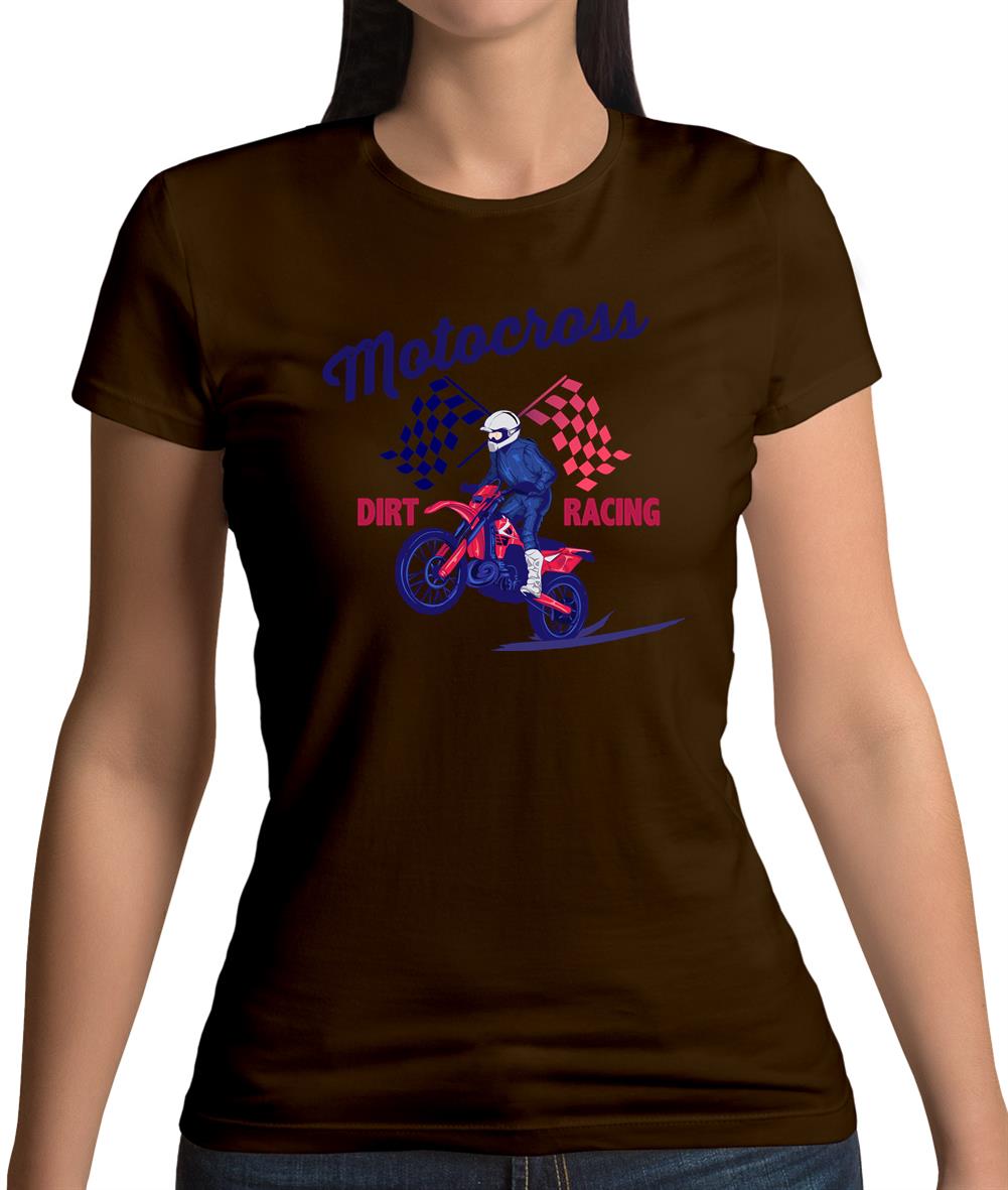 Motocross Dirt Racing Womens T-Shirt Motocross Dirt Racing Womens T-Shirt