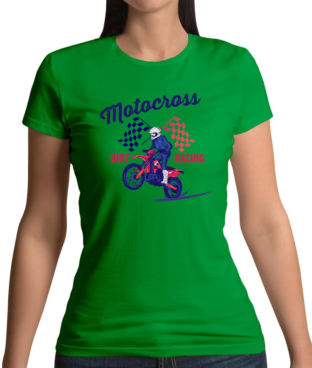 Motocross Dirt Racing Womens T-Shirt Motocross Dirt Racing Womens T-Shirt
