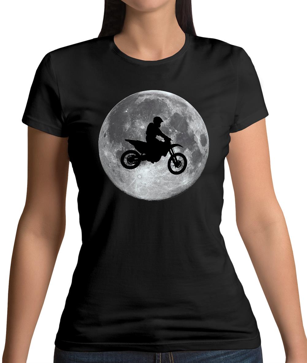 Motorcross Moon Womens T-Shirt Motorcross Moon Womens T-Shirt