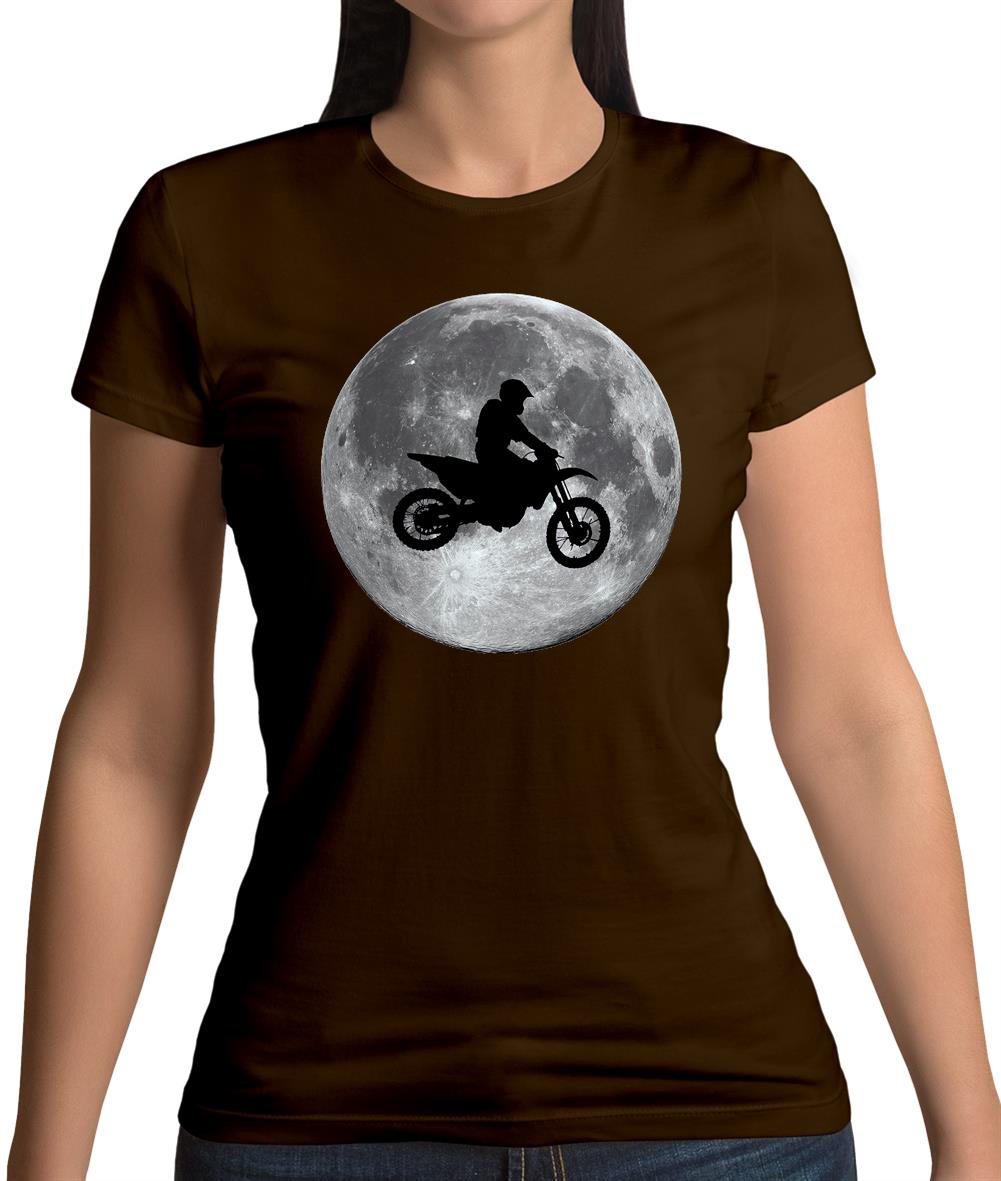 Motorcross Moon Womens T-Shirt Motorcross Moon Womens T-Shirt