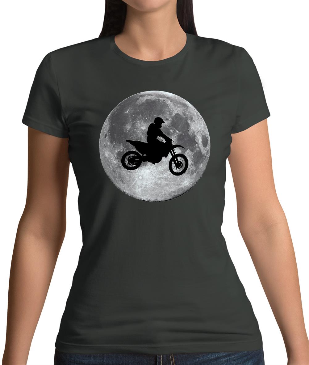 Motorcross Moon Womens T-Shirt Motorcross Moon Womens T-Shirt
