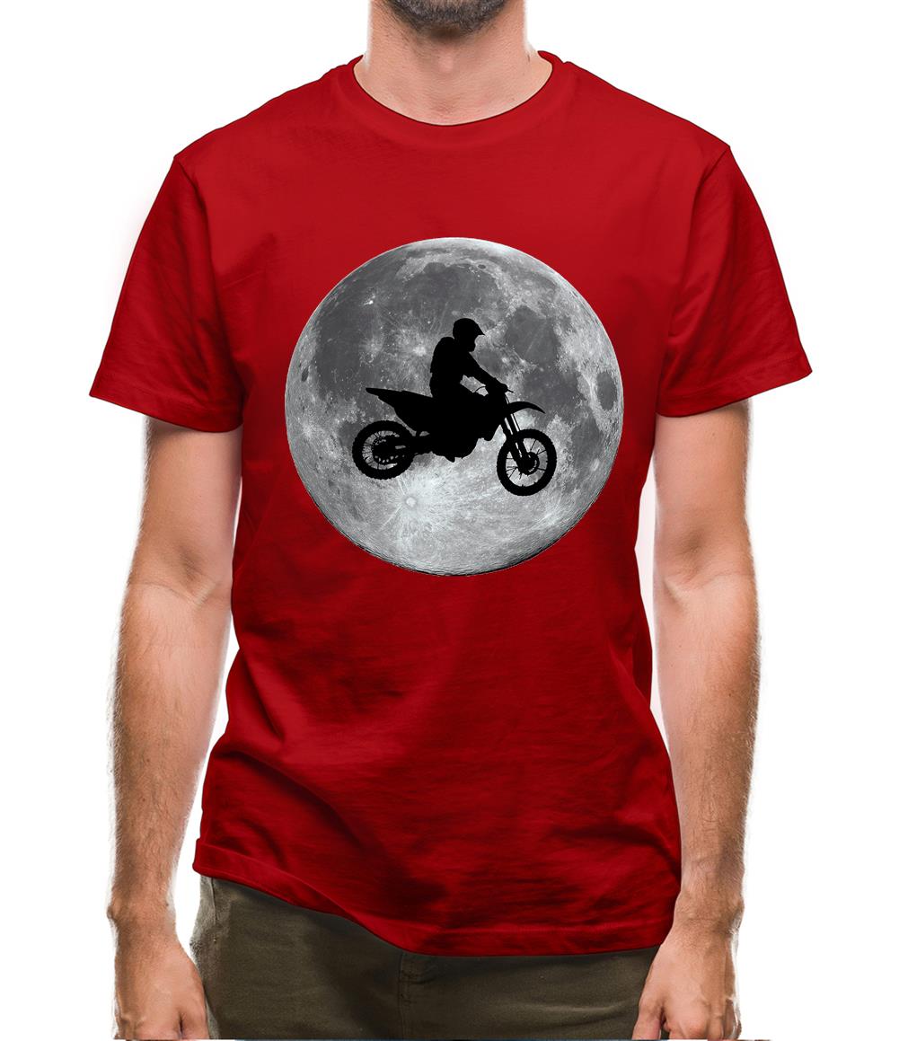 Motorcross Moon Mens T-Shirt Motorcross Moon Mens T-Shirt