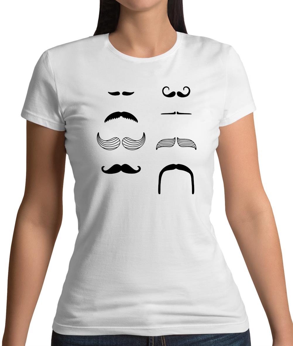 Moustache Womens T-Shirt Moustache Womens T-Shirt