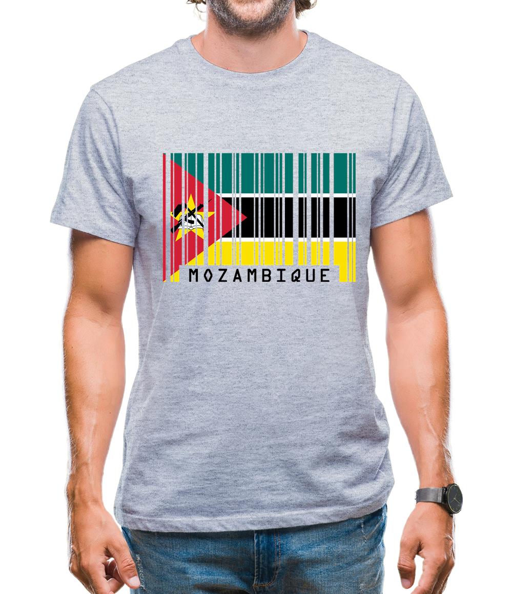Mozambique Barcode Style Flag Mens T-Shirt Mozambique Barcode Style Flag Mens T-Shirt