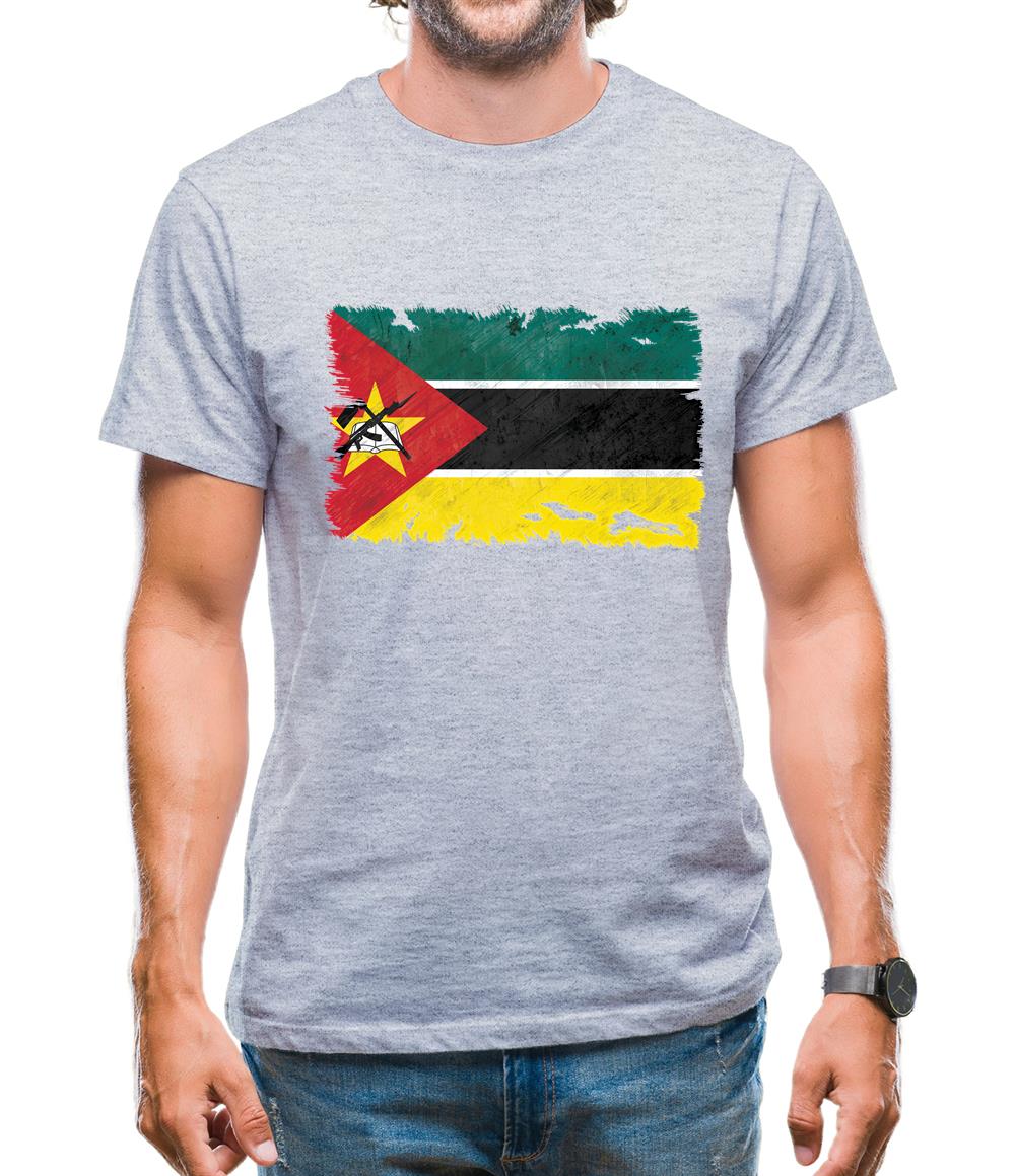 Mozambique Grunge Style Flag Mens T-Shirt Mozambique Grunge Style Flag Mens T-Shirt