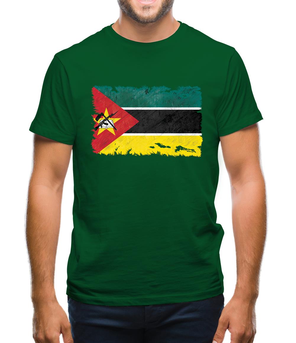Mozambique Grunge Style Flag Mens T-Shirt Mozambique Grunge Style Flag Mens T-Shirt
