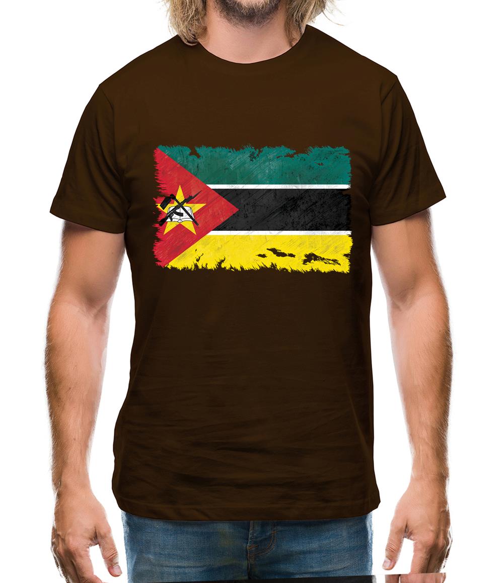 Mozambique Grunge Style Flag Mens T-Shirt Mozambique Grunge Style Flag Mens T-Shirt