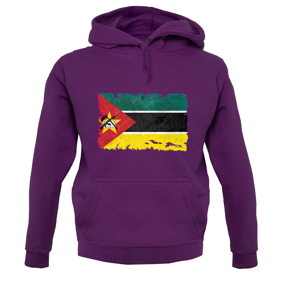 Mozambique Grunge Style Flag unisex hoodie Mozambique Grunge Style Flag unisex hoodie