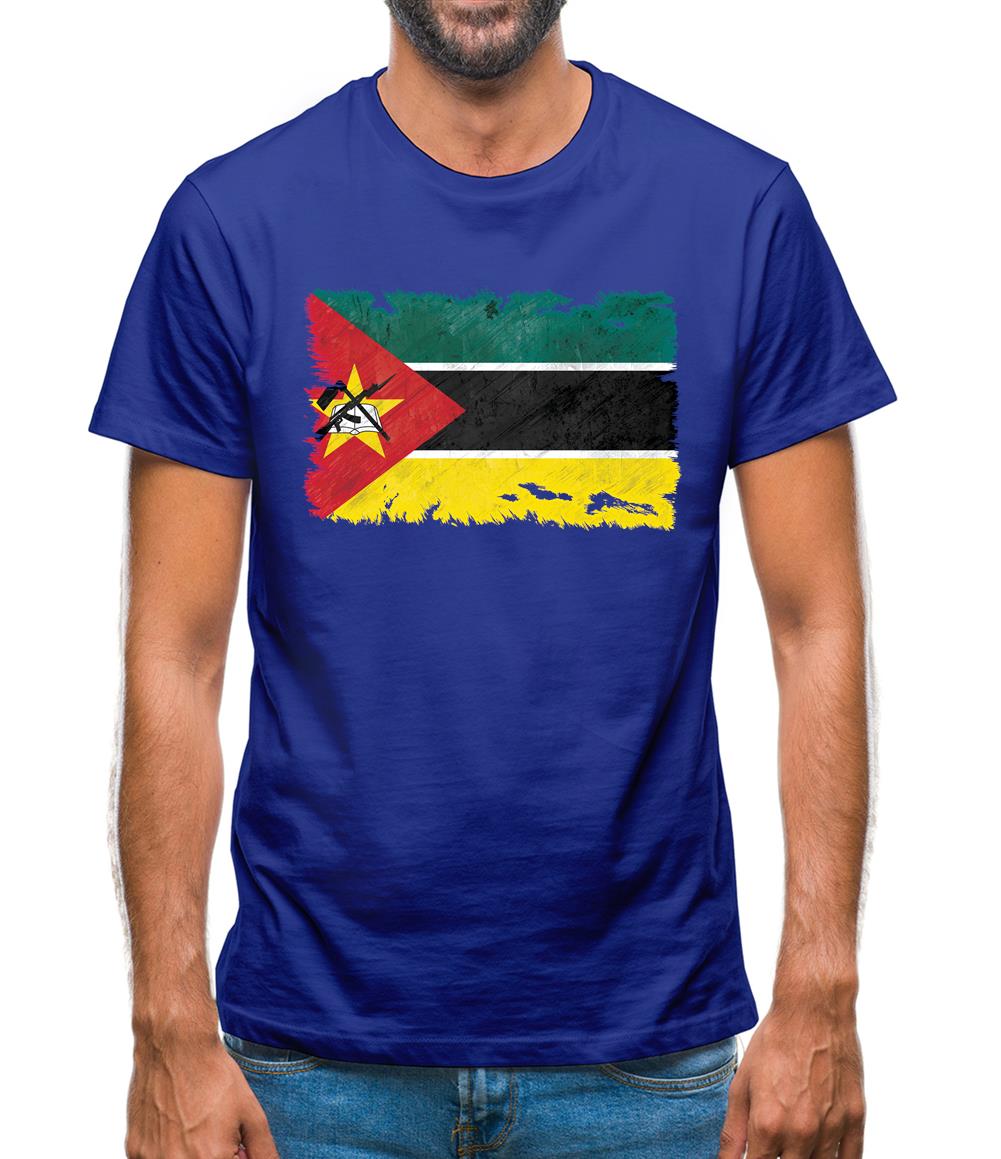 Mozambique Grunge Style Flag Mens T-Shirt Mozambique Grunge Style Flag Mens T-Shirt