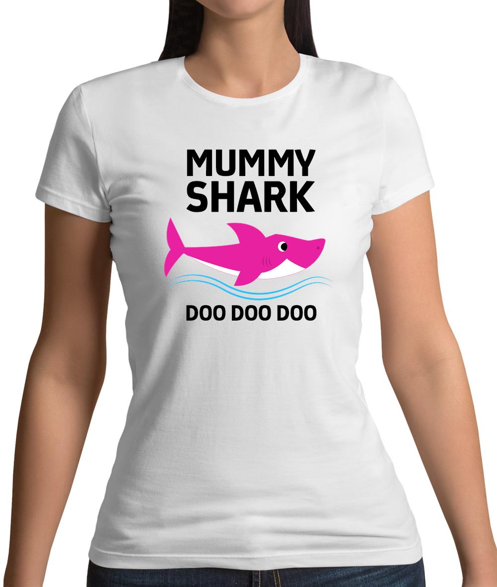 Mummy Shark Doo Doo Doo Womens T-Shirt