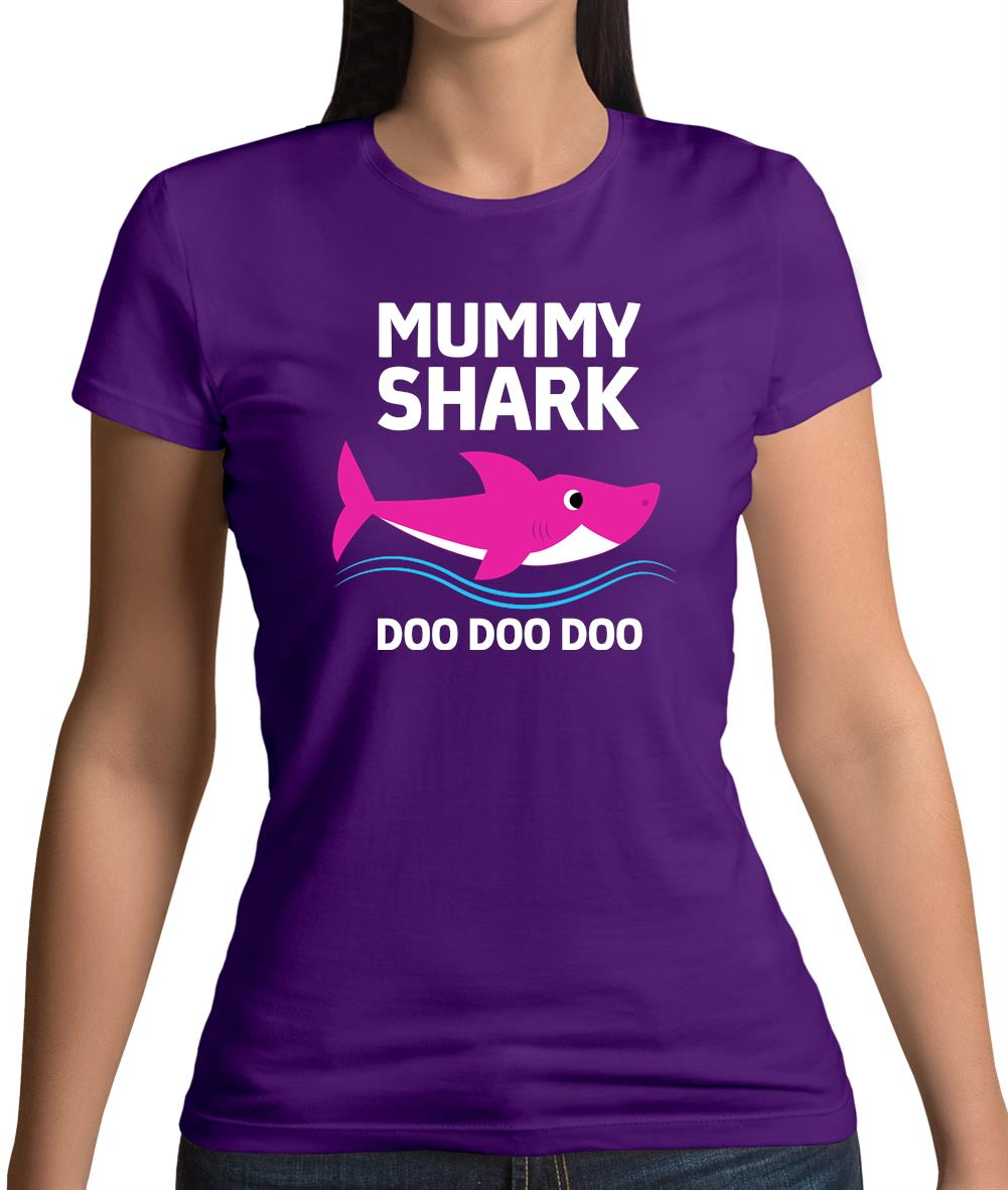 Mummy Shark Doo Doo Doo Womens T-Shirt Mummy Shark Doo Doo Doo Womens T-Shirt