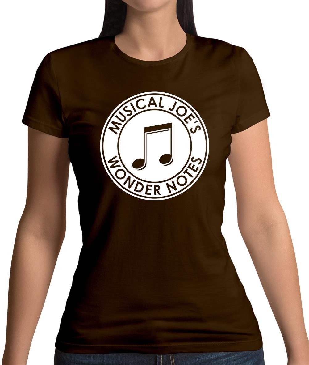 Musical Joe's Wonder Notes Womens T-Shirt Musical Joe's Wonder Notes Womens T-Shirt