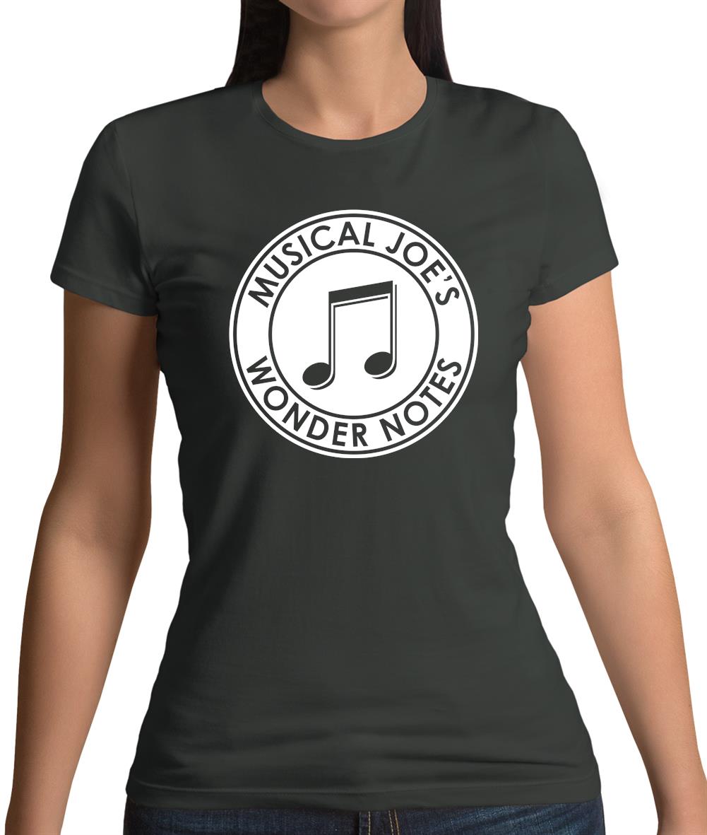 Musical Joe's Wonder Notes Womens T-Shirt Musical Joe's Wonder Notes Womens T-Shirt