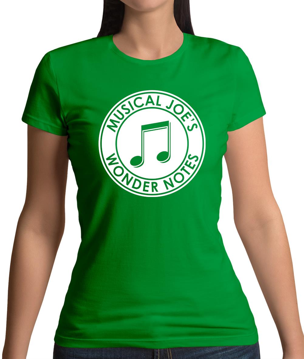 Musical Joe's Wonder Notes Womens T-Shirt Musical Joe's Wonder Notes Womens T-Shirt