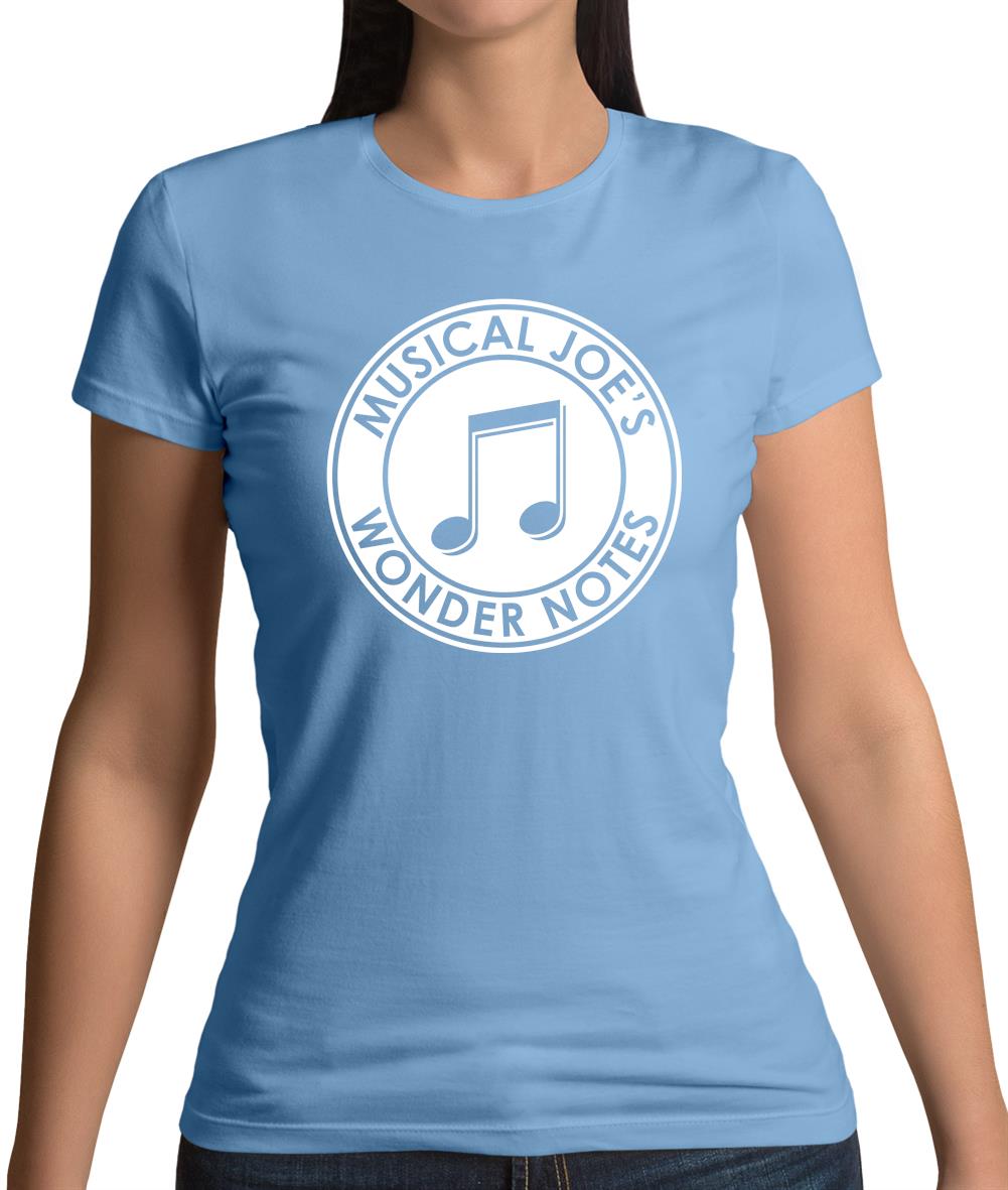 Musical Joe's Wonder Notes Womens T-Shirt Musical Joe's Wonder Notes Womens T-Shirt