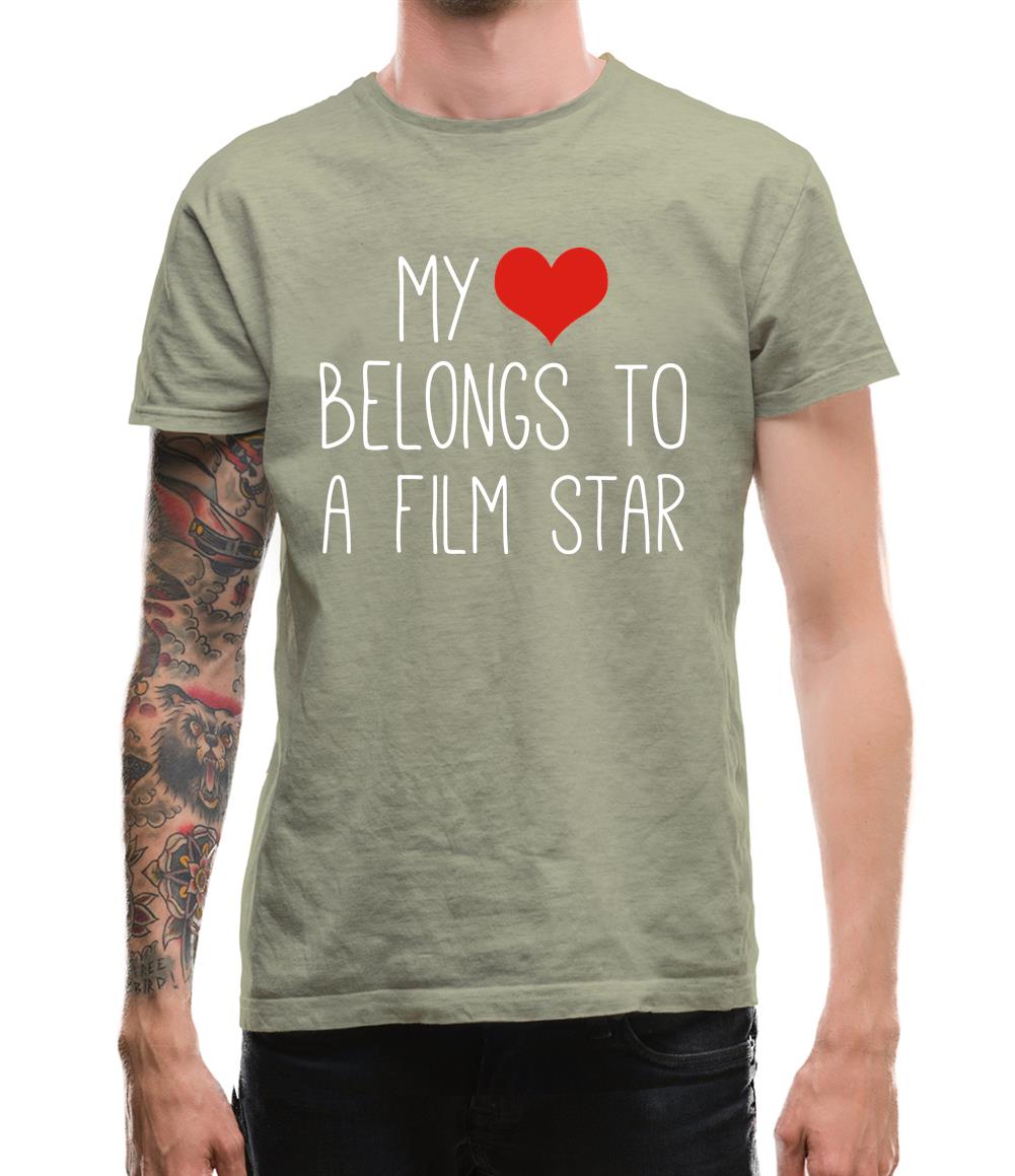 My Heart Belongs To A Film Star Mens T-Shirt My Heart Belongs To A Film Star Mens T-Shirt