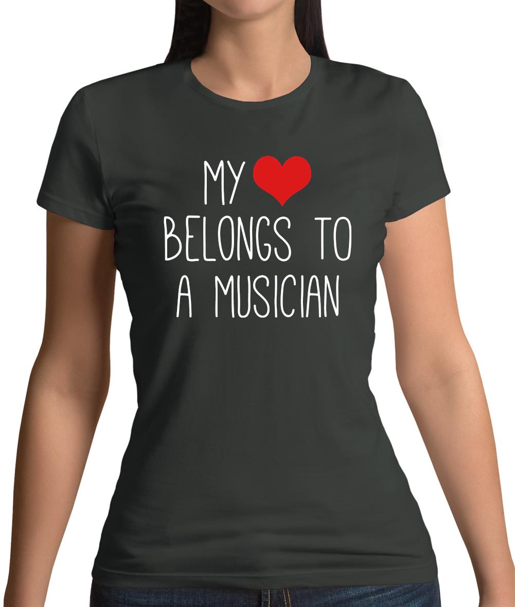 My Heart Belongs To A Musician Womens T-Shirt My Heart Belongs To A Musician Womens T-Shirt