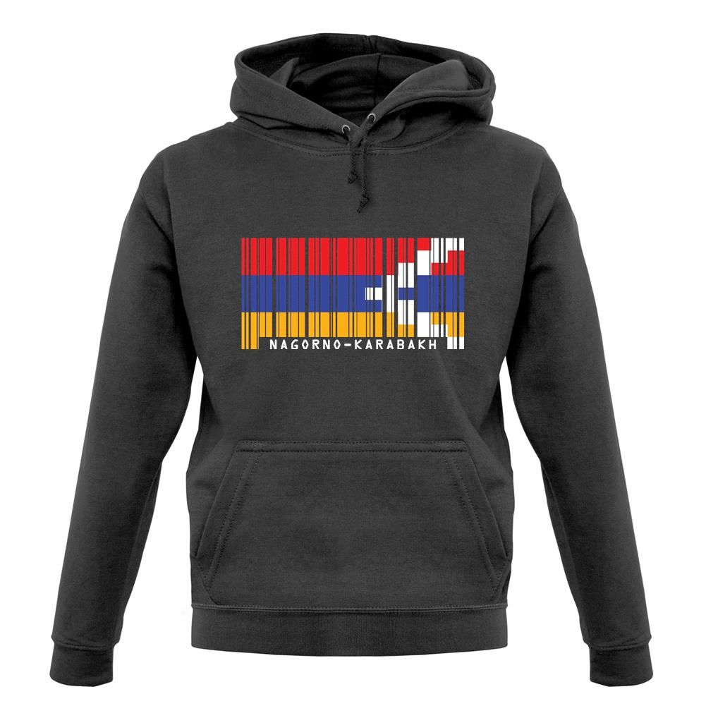 Nagorno-Karabakh Barcode Style Flag unisex hoodie Nagorno-Karabakh Barcode Style Flag unisex hoodie
