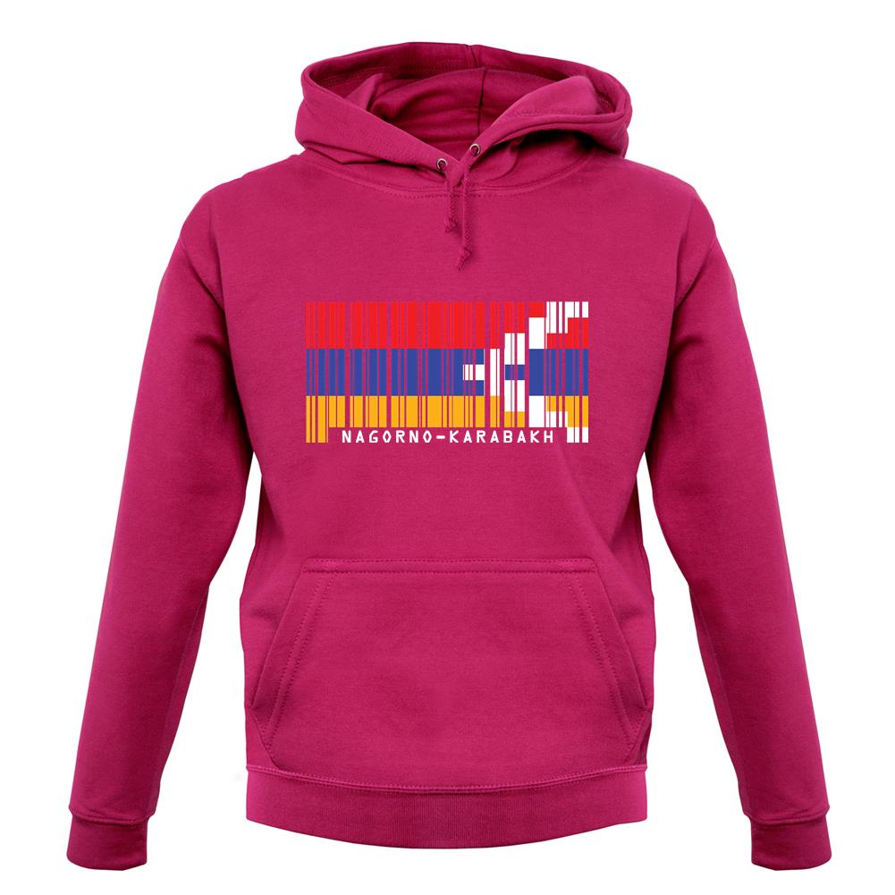 Nagorno-Karabakh Barcode Style Flag unisex hoodie Nagorno-Karabakh Barcode Style Flag unisex hoodie