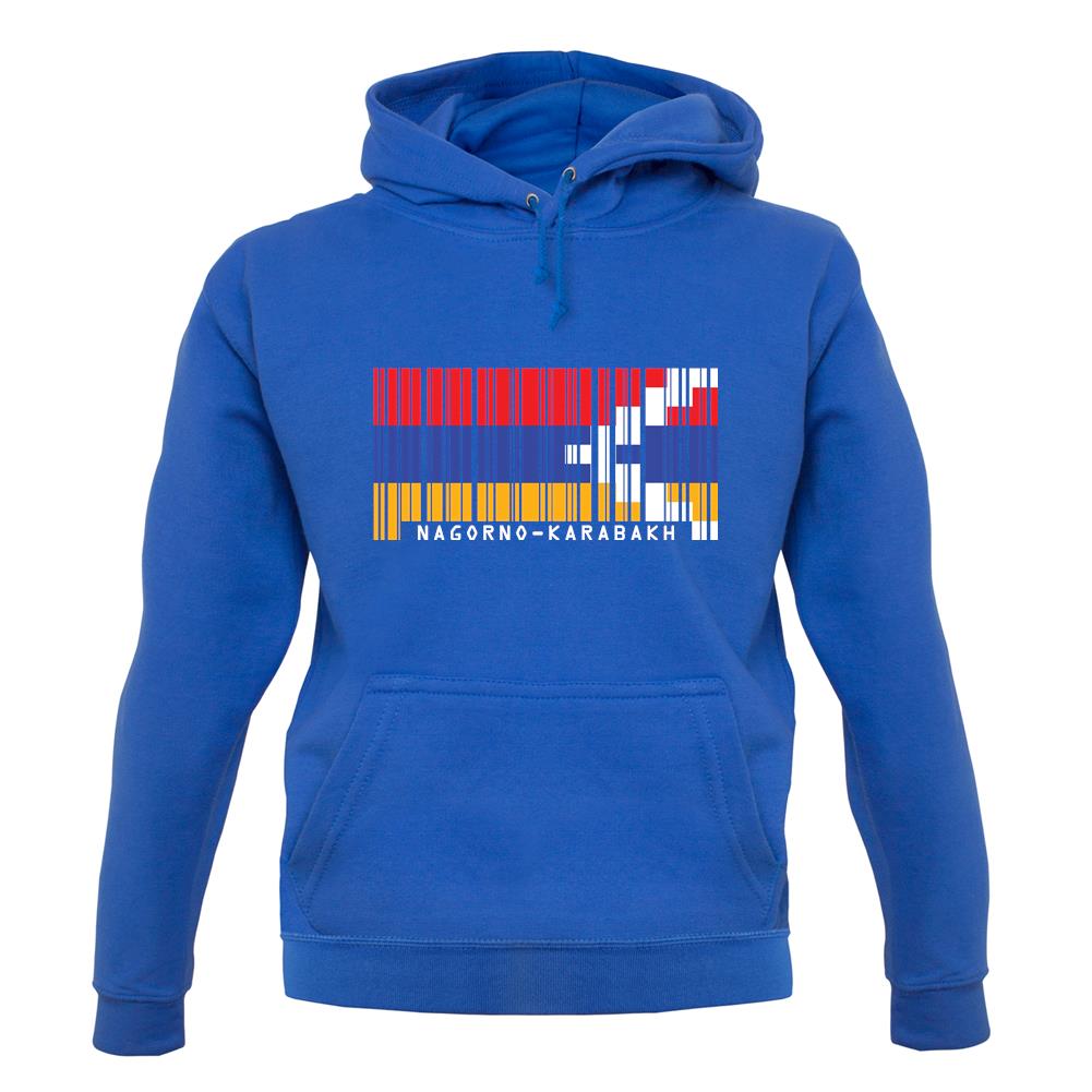 Nagorno-Karabakh Barcode Style Flag unisex hoodie Nagorno-Karabakh Barcode Style Flag unisex hoodie