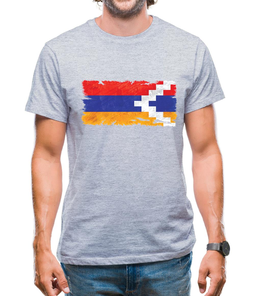 Nagorno-Karabakh Grunge Style Flag Mens T-Shirt Nagorno-Karabakh Grunge Style Flag Mens T-Shirt