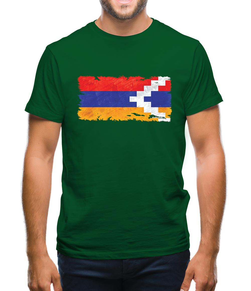 Nagorno-Karabakh Grunge Style Flag Mens T-Shirt Nagorno-Karabakh Grunge Style Flag Mens T-Shirt