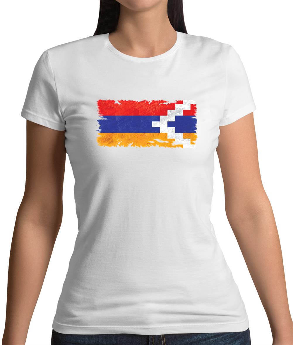 Nagorno-Karabakh Grunge Style Flag Womens T-Shirt Nagorno-Karabakh Grunge Style Flag Womens T-Shirt