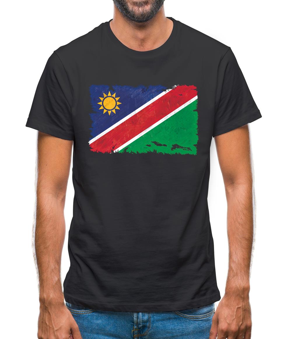 Namibia Grunge Style Flag Mens T-Shirt Namibia Grunge Style Flag Mens T-Shirt