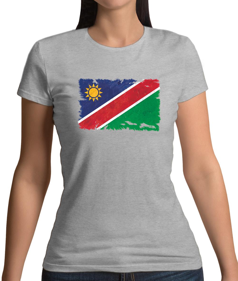 Namibia Grunge Style Flag Womens T-Shirt Namibia Grunge Style Flag Womens T-Shirt