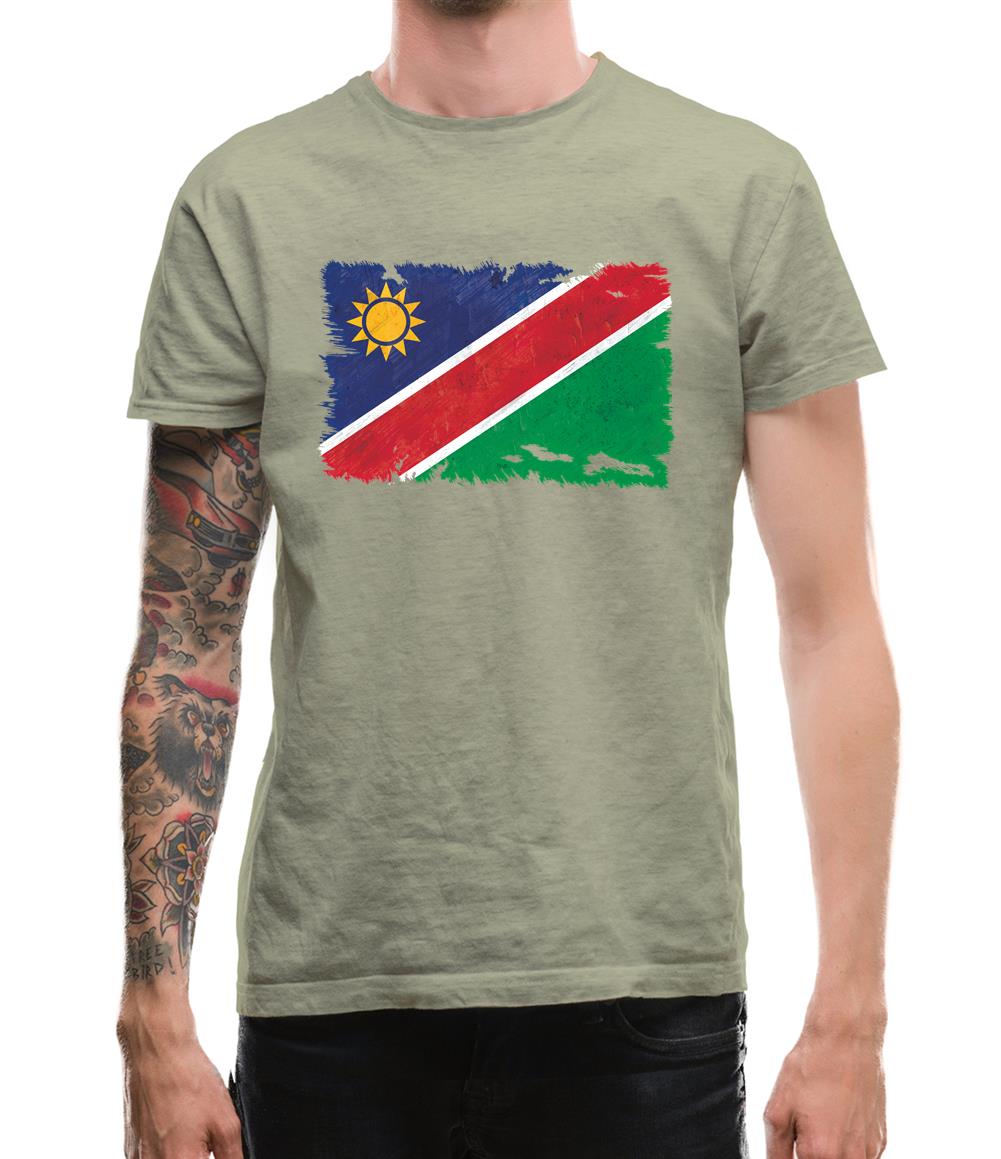 Namibia Grunge Style Flag Mens T-Shirt Namibia Grunge Style Flag Mens T-Shirt