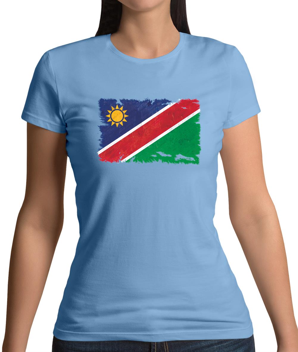 Namibia Grunge Style Flag Womens T-Shirt Namibia Grunge Style Flag Womens T-Shirt