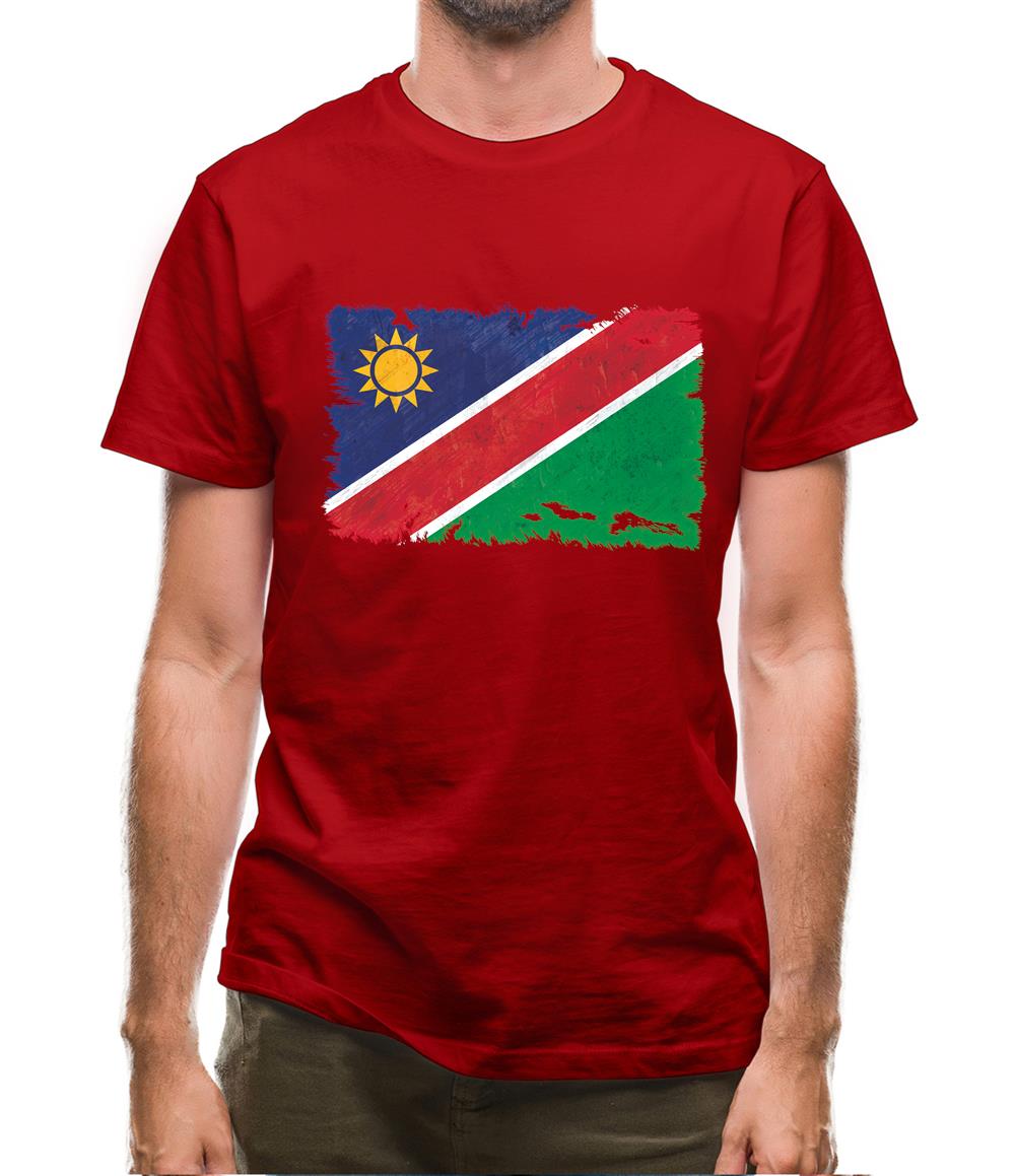 Namibia Grunge Style Flag Mens T-Shirt Namibia Grunge Style Flag Mens T-Shirt