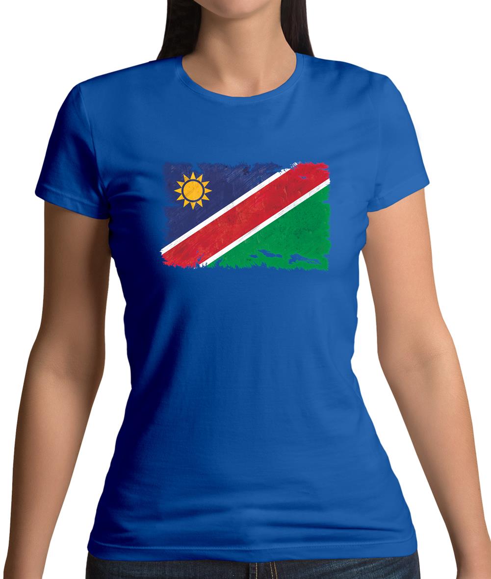 Namibia Grunge Style Flag Womens T-Shirt Namibia Grunge Style Flag Womens T-Shirt